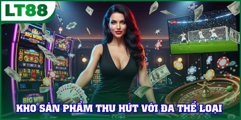 Kho sản phẩm thu hút với đa thể loại 