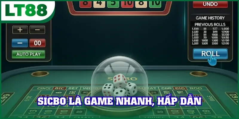 Sicbo là game hấp dẫn của casino LT88