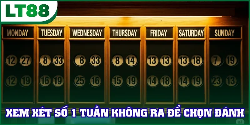 Xem xét số 1 tuần không ra để chọn đánh